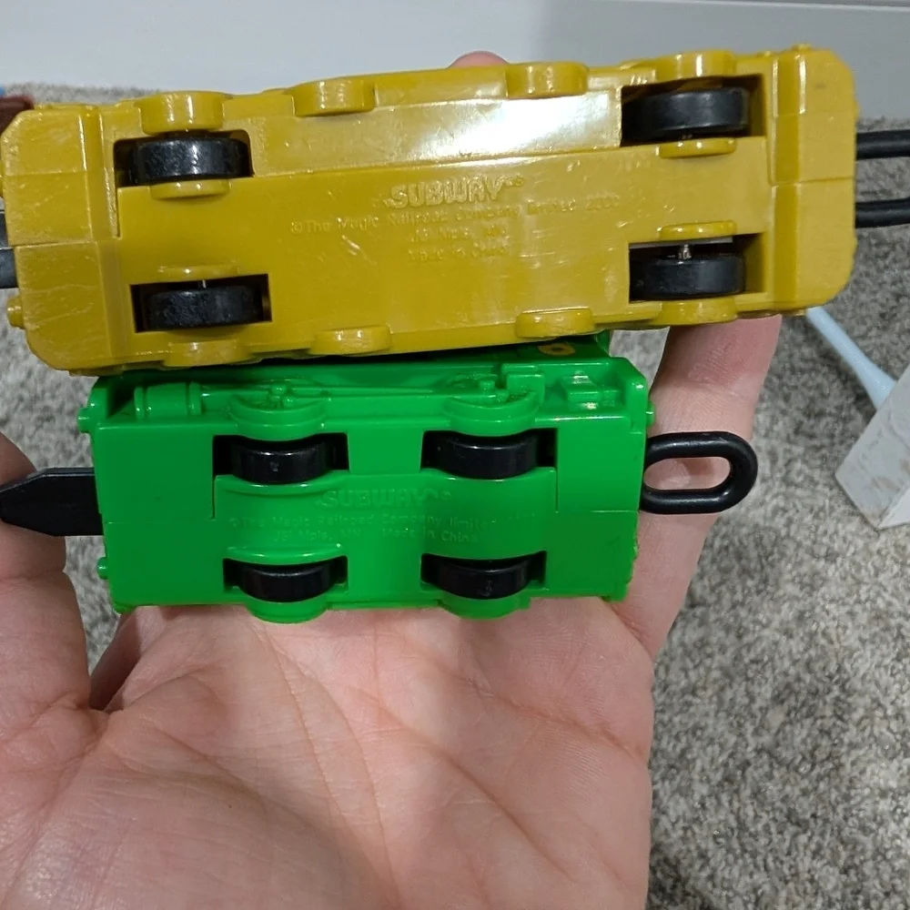 Vintage 2000 Thomas and the Magic Railraod Subway Toys - Percy and Diesel